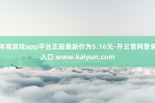 体育游戏app平台正股最新价为5.16元-开云官网登录入口 www.kaiyun.com
