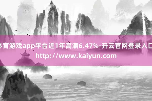 体育游戏app平台近1年高潮6.47%-开云官网登录入口 http://www.kaiyun.com